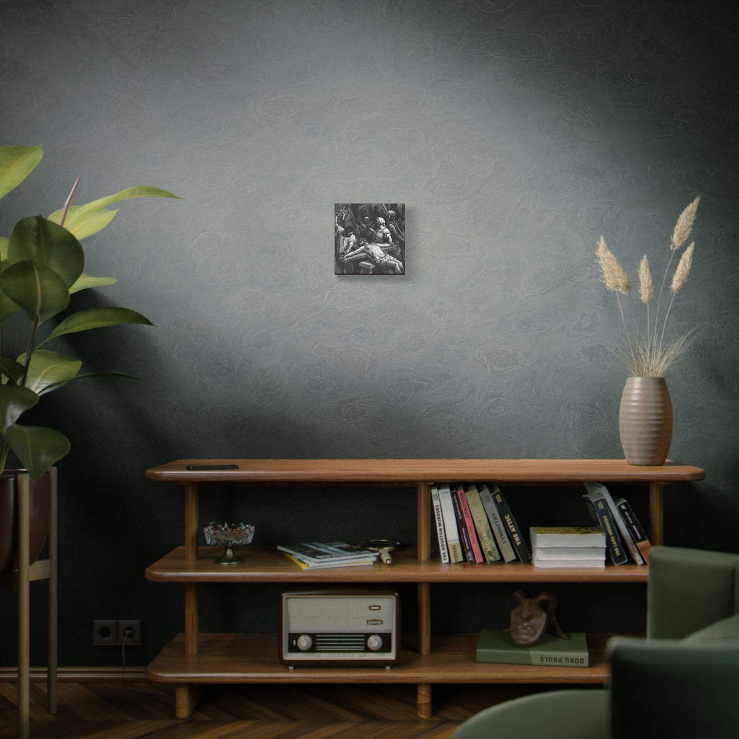 Crucifixion Art Matte Canvas Print – Stretched Religious Wall Decor