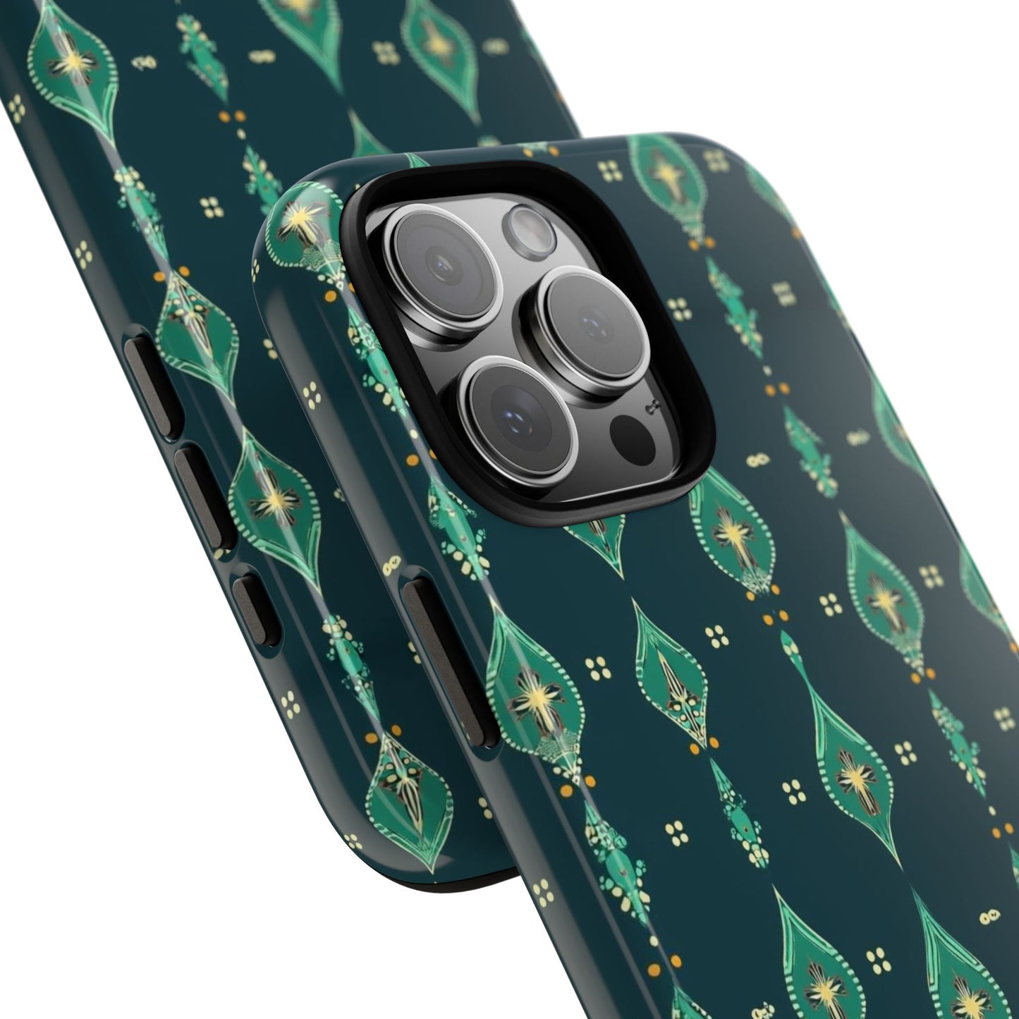 Emerald Boho Teardrop Phone Case