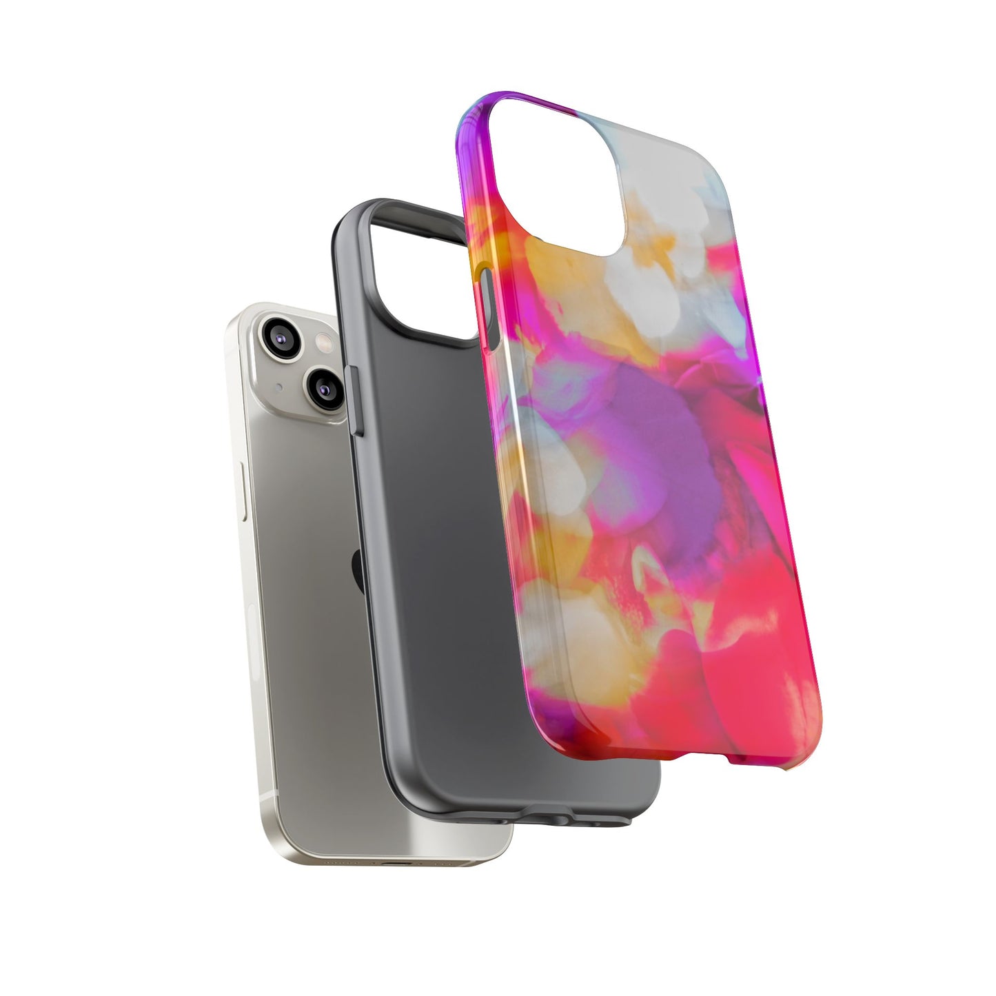 Floral Phone Case: Stylish Art for Your Device, Tough Cases, Gift for Her, Flower Print, Trendy Accessories, Phone Protection