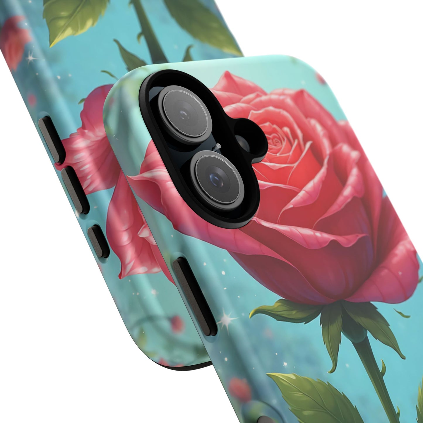Floral Phone Case, Tough Cases with Elegant Rose Design, Stylish iPhone Cover, Rose Flower Gift for Nature Lovers, Unique Mobile Accessories