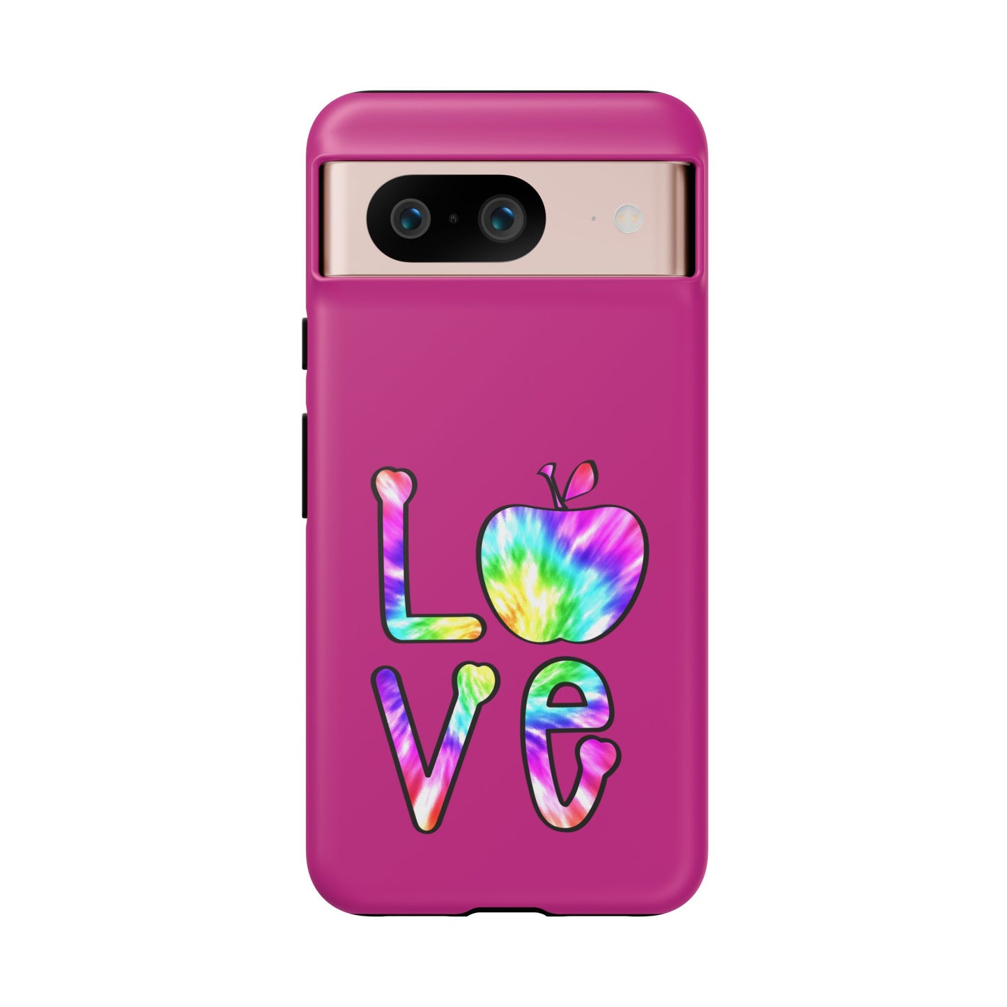 Colorful Love Phone Case, Tough Cases for iPhone, Cute Phone Accessory, Gift for Her, Summer Vibe Phone Cover