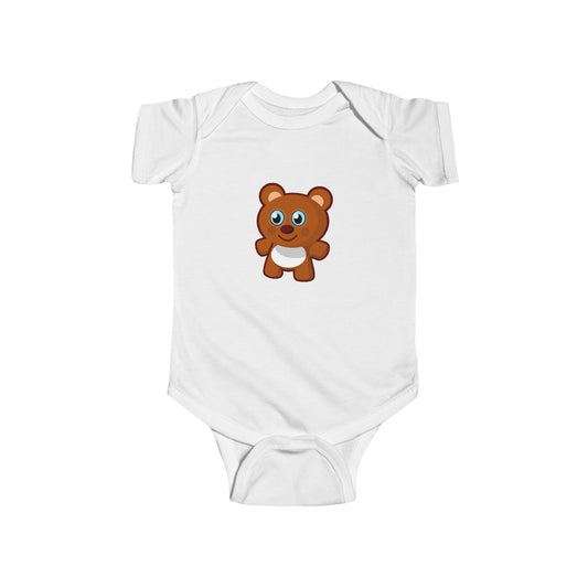 Adorable Bear Character Infant Bodysuit, Cute Baby Outfit, Baby Shower Gift, Toddler Clothing, Newborn Onesie, Fun Playtime Wear