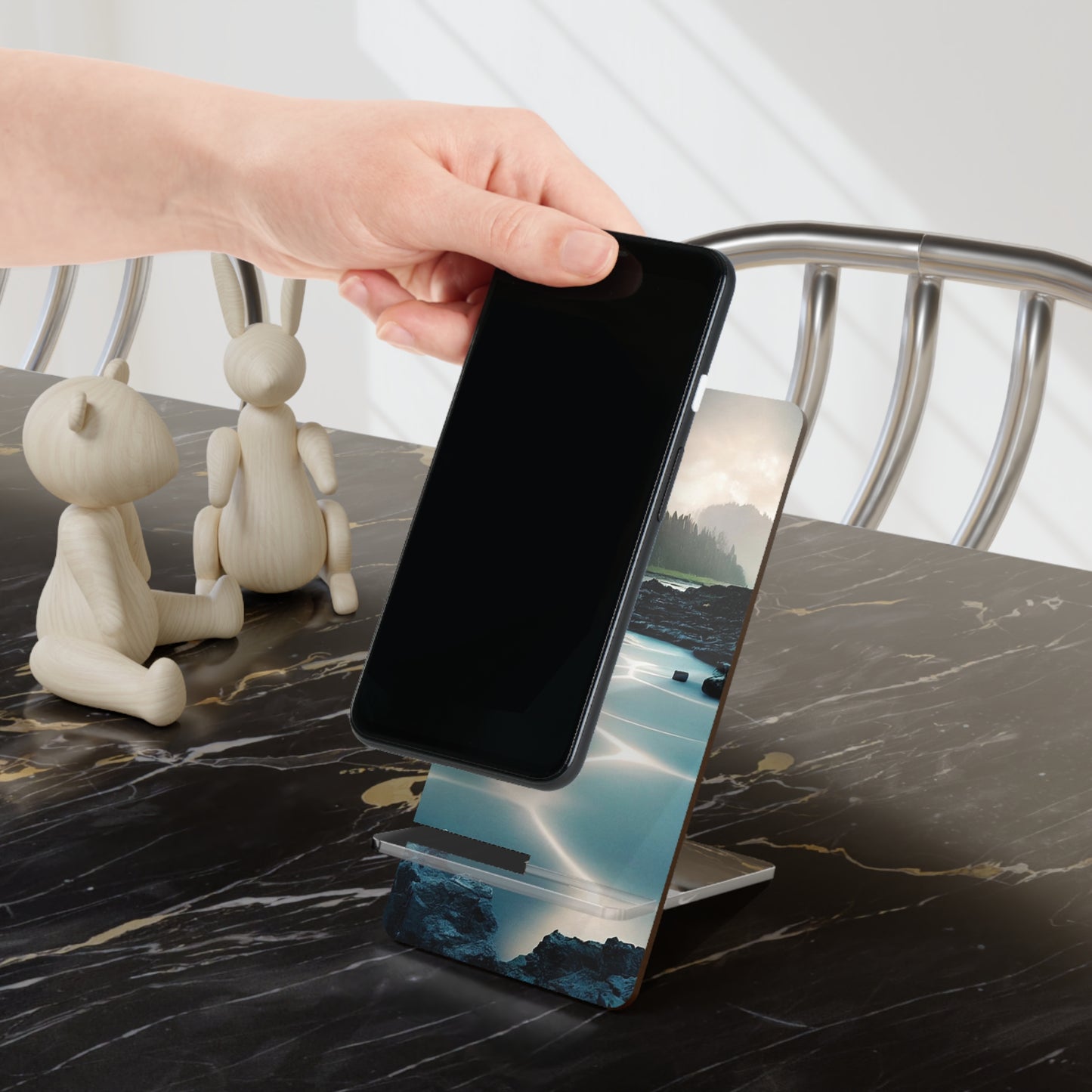 Stylish Smartphone Display Stand - Elegant Phone Holder for Desk, Office Decor, Gift for Tech Lovers, Modern Home Accessory, Unique [...]