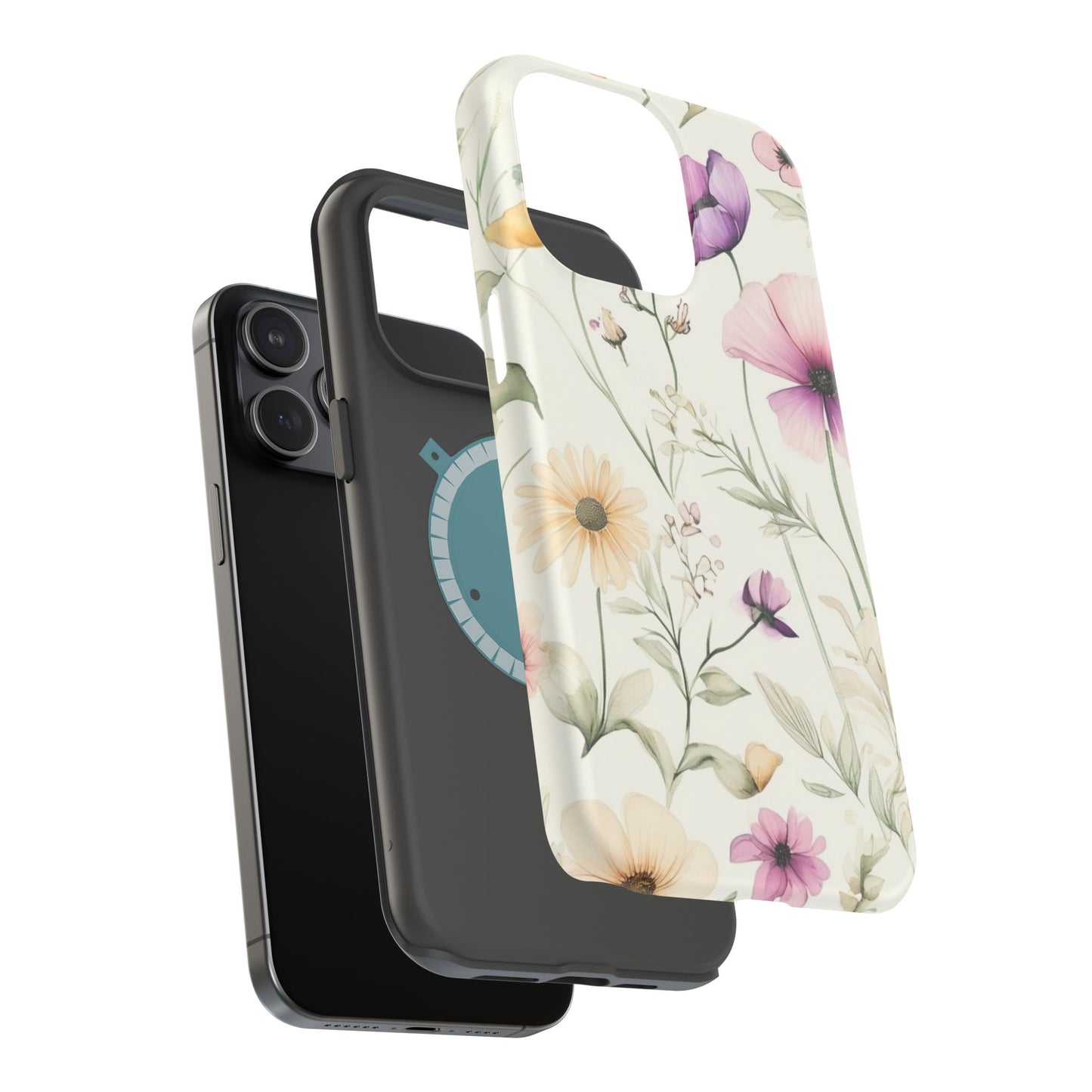 Floral Watercolor Magnetic Impact-Resistant Phone Case