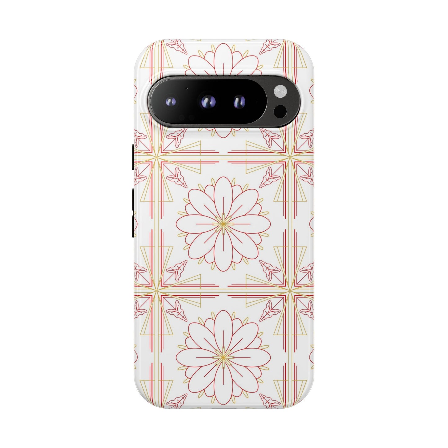 Floral Pattern Phone Case - Stylish Tough Case, Flower Design, Cute Mobile Cover, Phone Accessory, Gift for Her, Spring Style