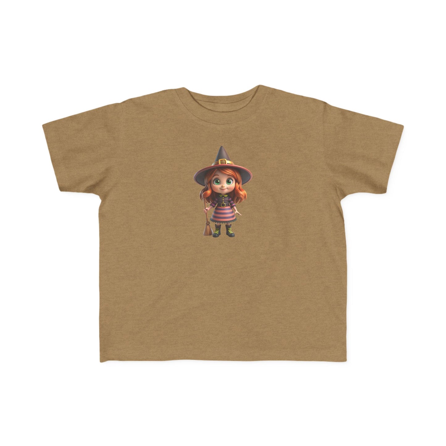 Toddler Halloween Witch Tee - Cute Witch Design, Kids Halloween Shirt, Toddler Costume Tee, Toddler's Fine Jersey Tee, Spooky Season [...]