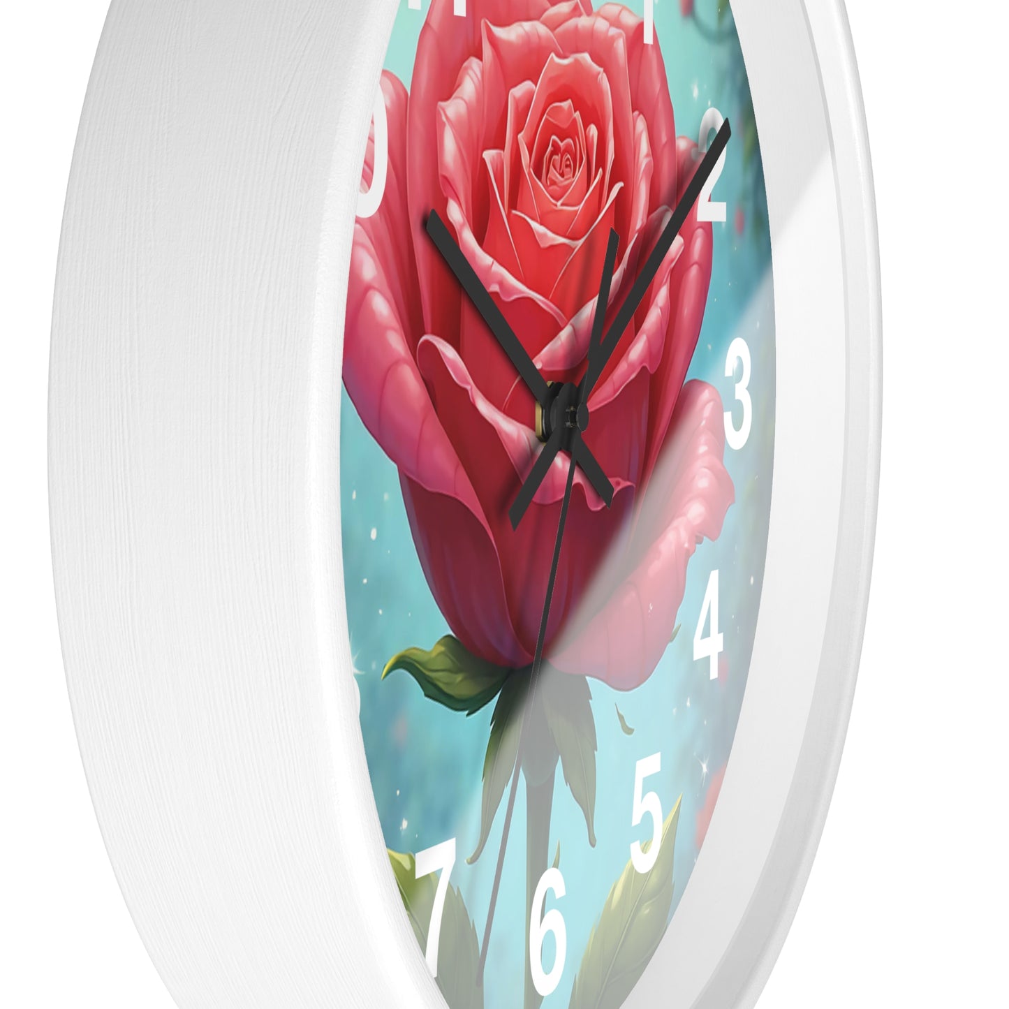 Floral Rose Wall Clock - Elegant Home Decor, Unique Gift for Garden Lovers, Timeless Decoration for Living Room, Birthday, Wedding, [...]