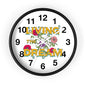 Living the Dream Floral Wall Clock, Boho Home Decor, Motivational Gift, Office Clock, Unique Wall Art