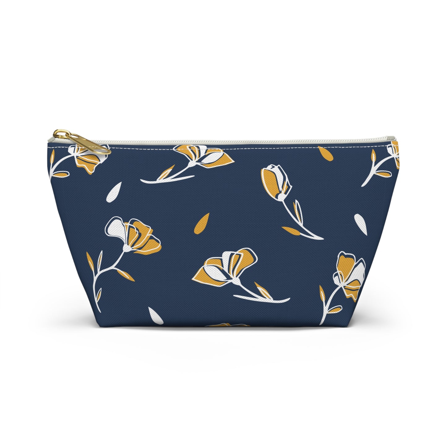 Floral Accessory Pouch - Stylish Makeup Bag, Travel Organizer, Gift for Her, Cosmetic Clutch, Everyday Use, Elegant Flower Design