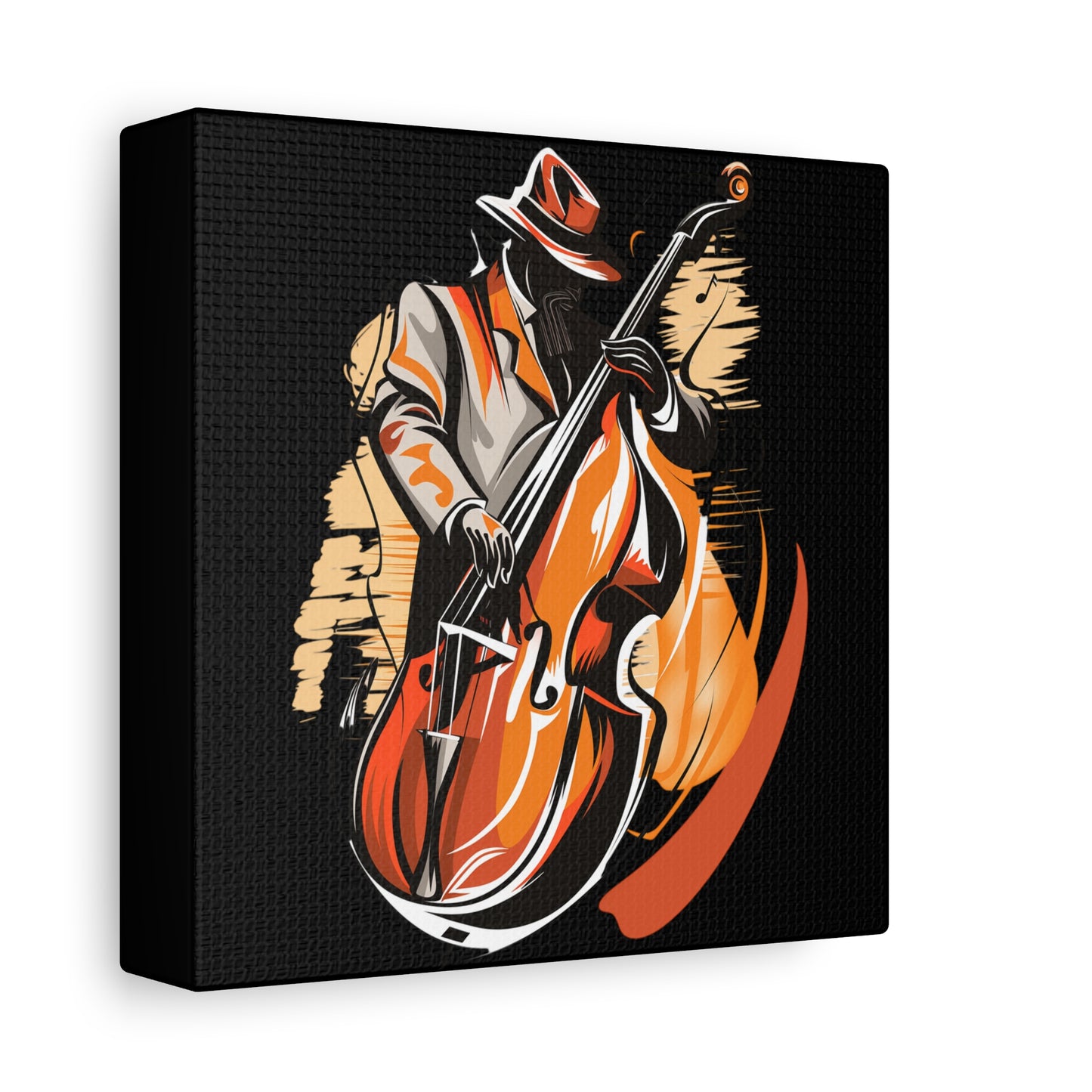 Matte Canvas, Stretched, 1.25" - Bass Player