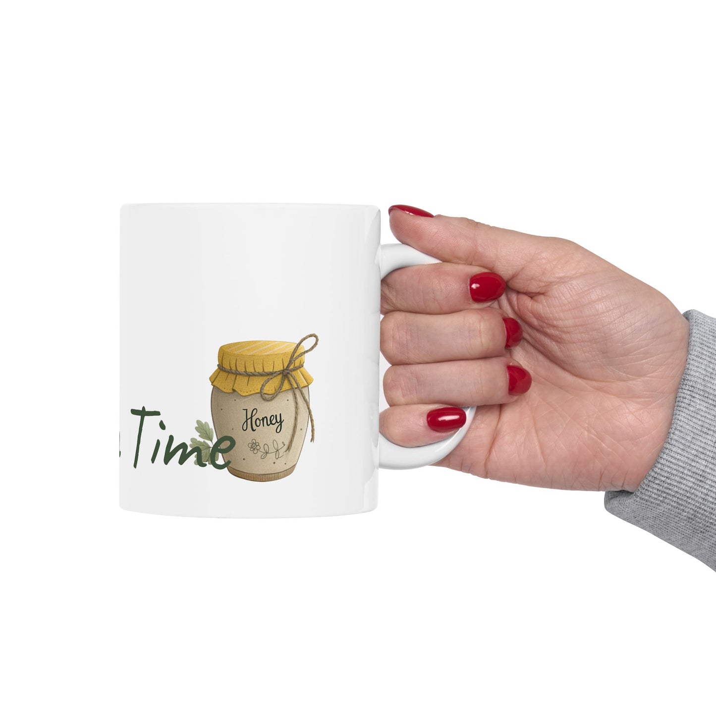 Tea Time Ceramic Mug - Perfect for Tea Lovers, Gift for Friends, Home Decor, 11oz 15oz