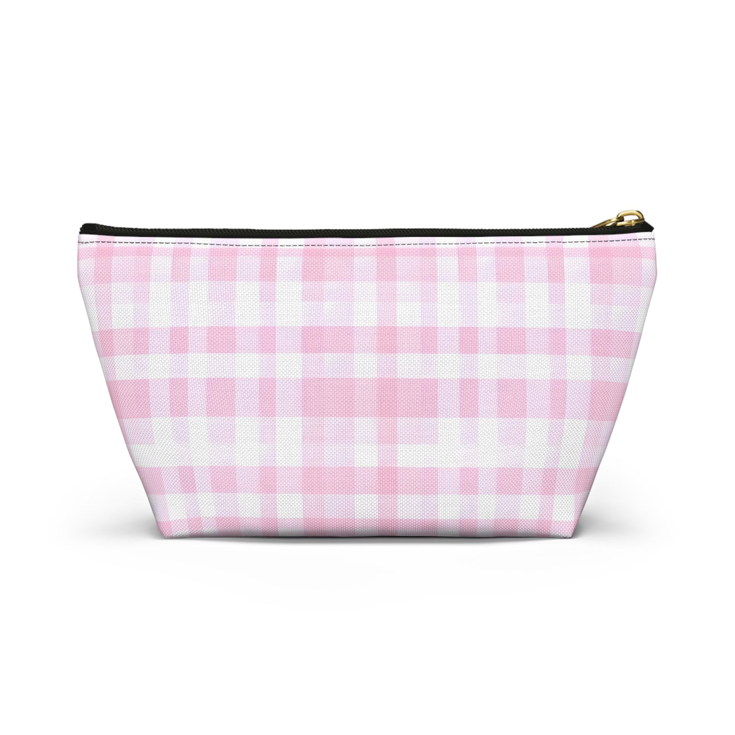 Chic Pink Plaid Accessory Pouch | Makeup Bag, Travel Organizer, Toiletry Case, Gift for Her, Cute Storage Solution