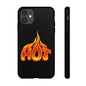 Stylish Phone Case, Hot Flames Design, Gift for Teens, Trendy Accessory, Protective Cover, Unique Phone Case
