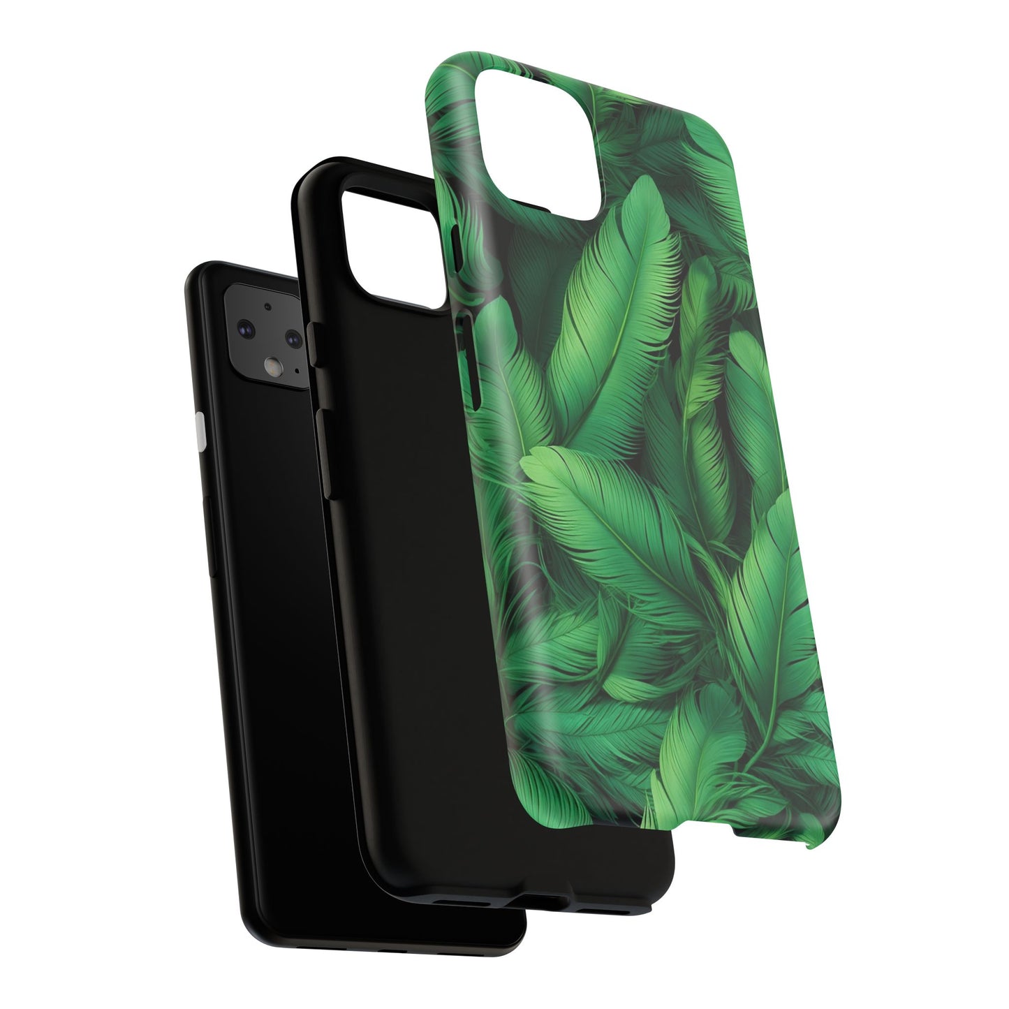 Tough Cases - Tropical Leaf Phone Case, Nature-inspired, Phone Accessory, Gift for Her, Jungle Theme, Eco-Friendly