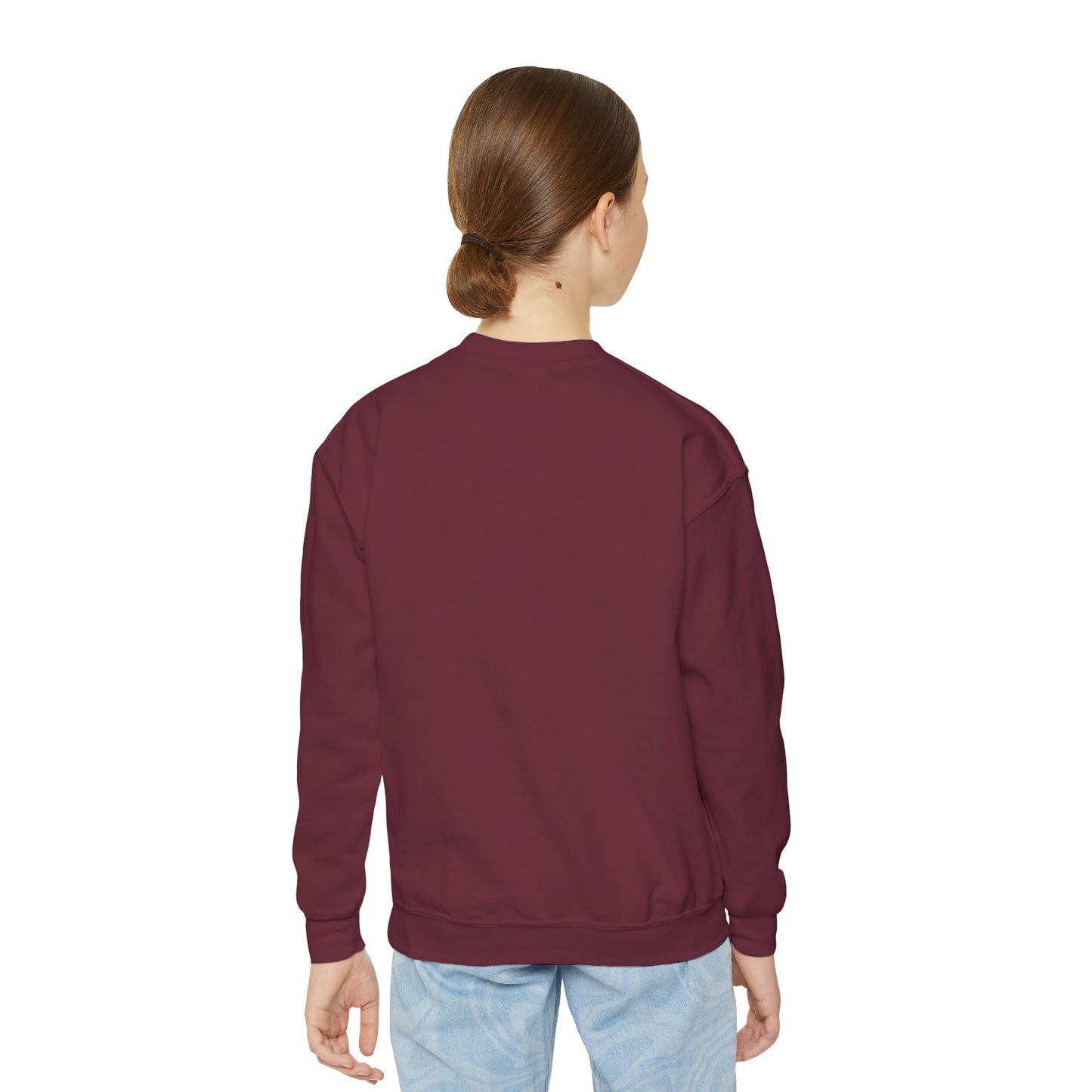 Cool Tiger Youth Crewneck Sweatshirt, Cute Animal Apparel, Teen Style, Gift for Kids, Casual Wear