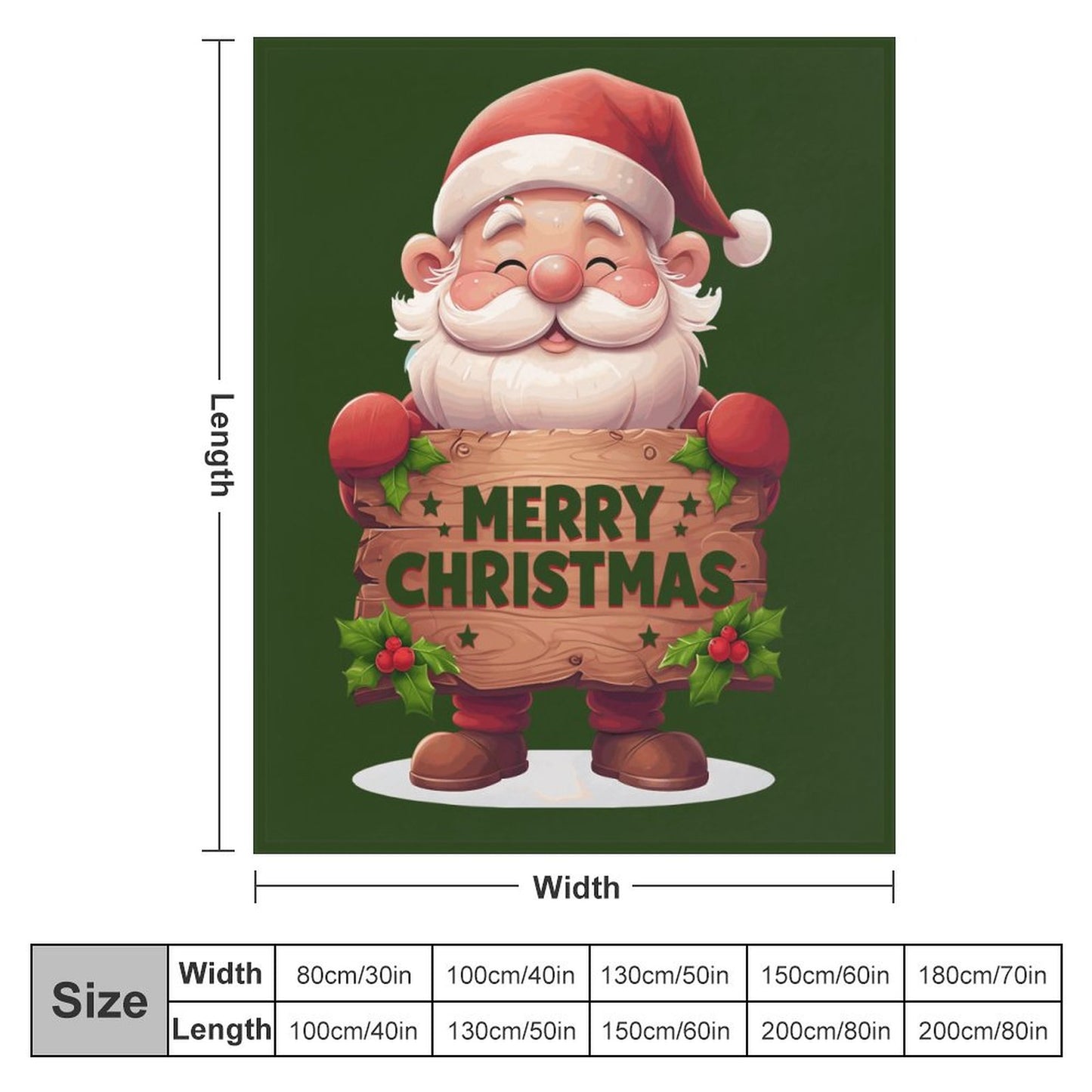 Flannel Blanket (One-sided Printing)-50"×60"