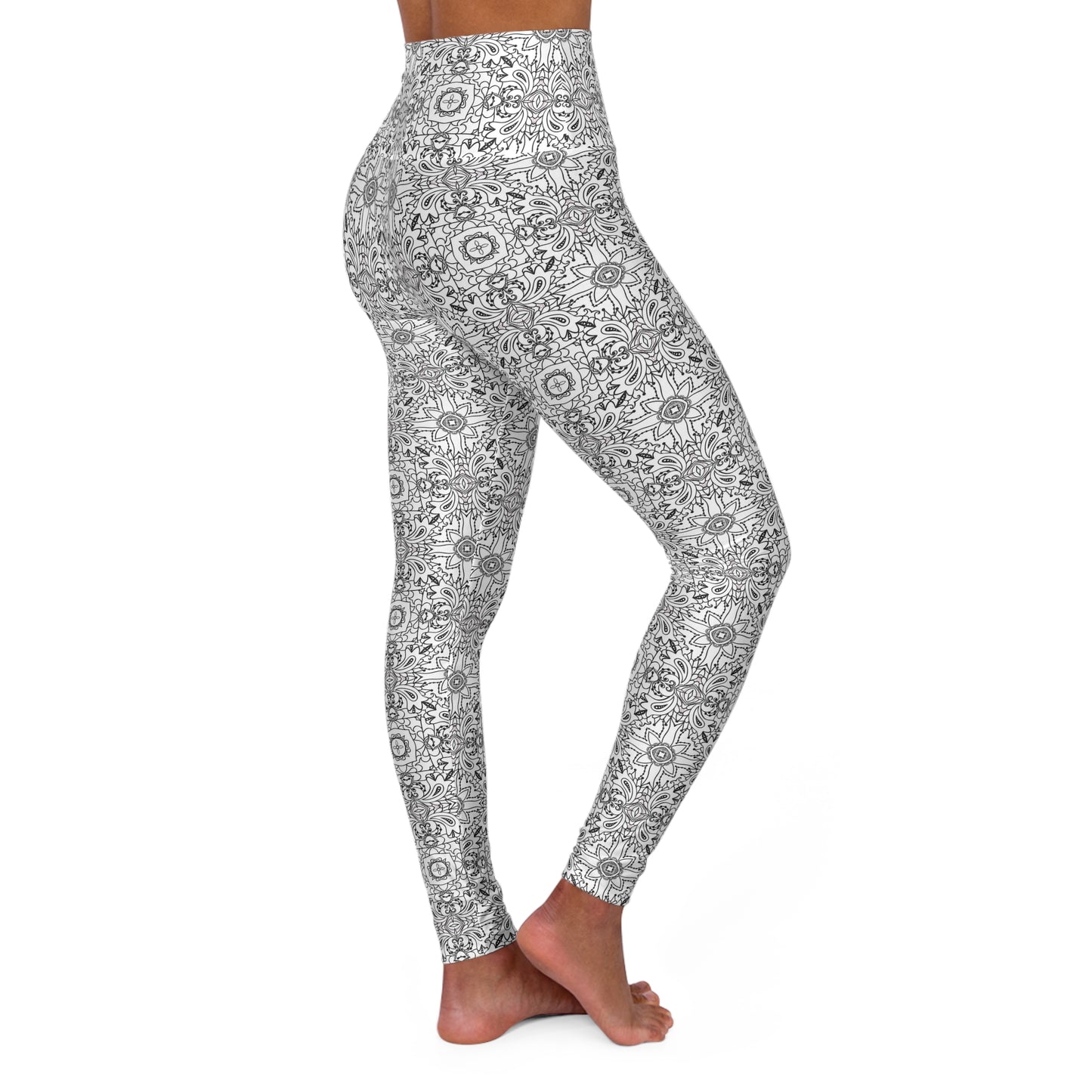Stylish High Waisted Yoga Leggings | Comfort Fit for Active Lifestyle, Workout Gear, Athleisure, Yoga Classes, Fitness Fashion
