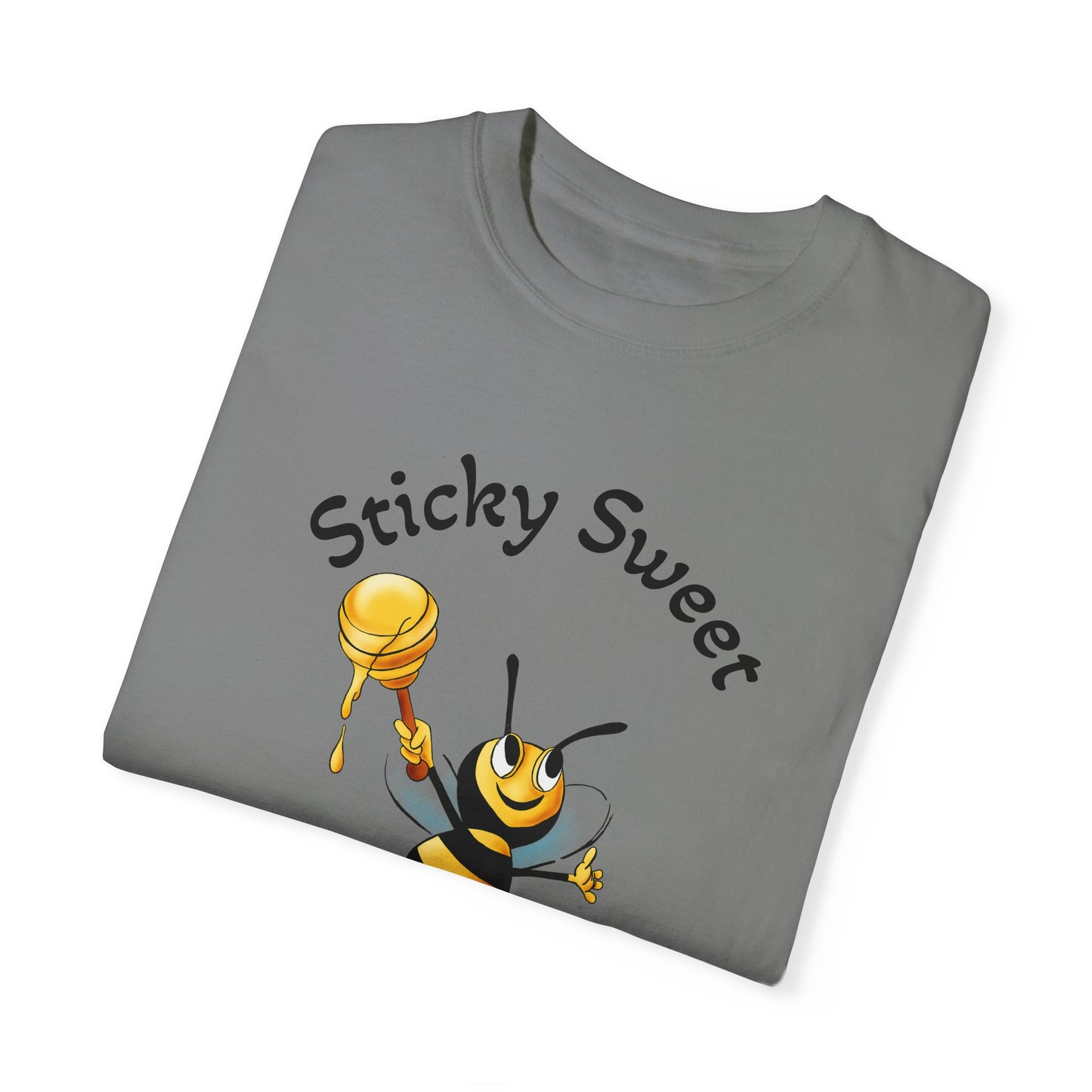 Bee-Themed Unisex T-Shirt - "Sticky Sweet" Graphic