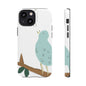Birdsong Phone Case — Cute Blue Bird on Branch Protective Case