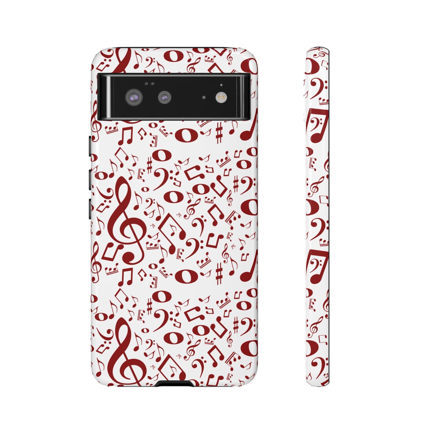 Musical Note Phone Case, Tough iPhone Cover, Gift for Musicians, Customizable, Music Lover's Accessory, Durable Phone Protection