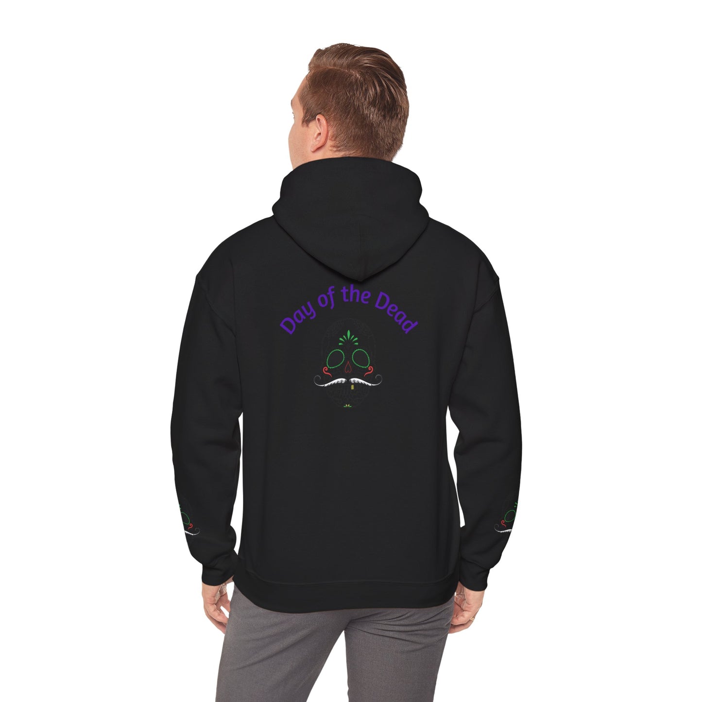 Day of the Dead Hoodie | Unisex Heavy Blend Sweatshirt, Skull Art, Mexican Holiday Apparel, Halloween Costume, Festival Gear