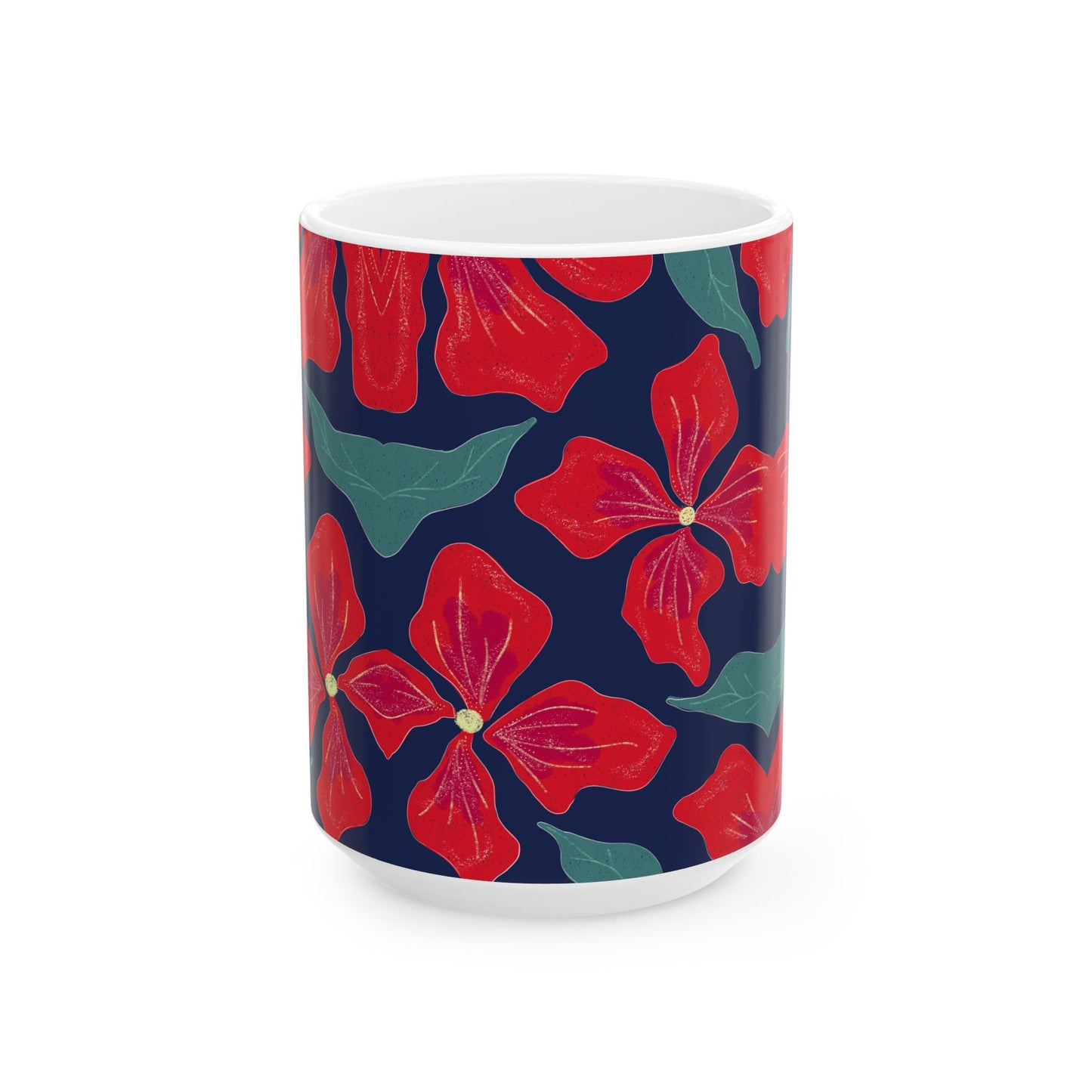 Vibrant Floral Ceramic Mug | Coffee Tea Cup, Gift for Her, Home Décor, Birthday, Mother's Day, Eco-Friendly