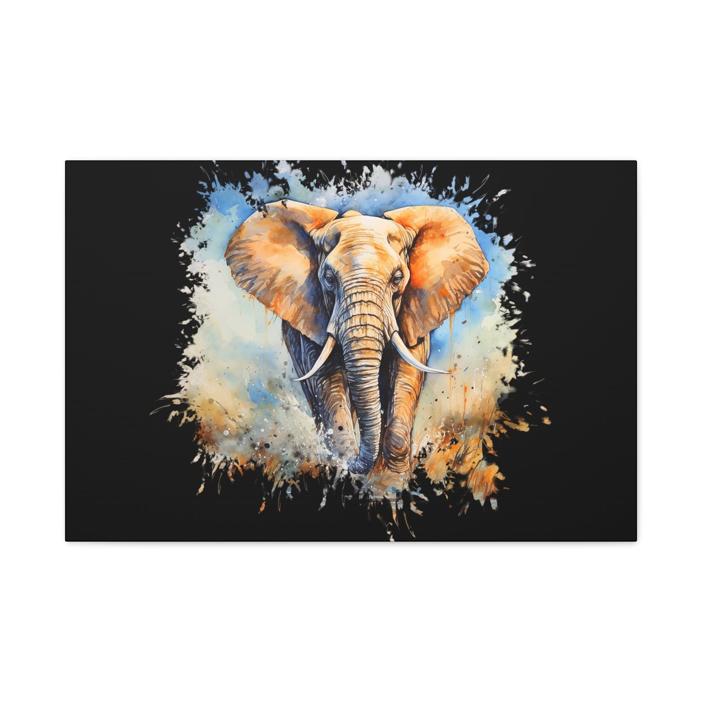 Matte Canvas, Stretched, 1.25" - Elephant