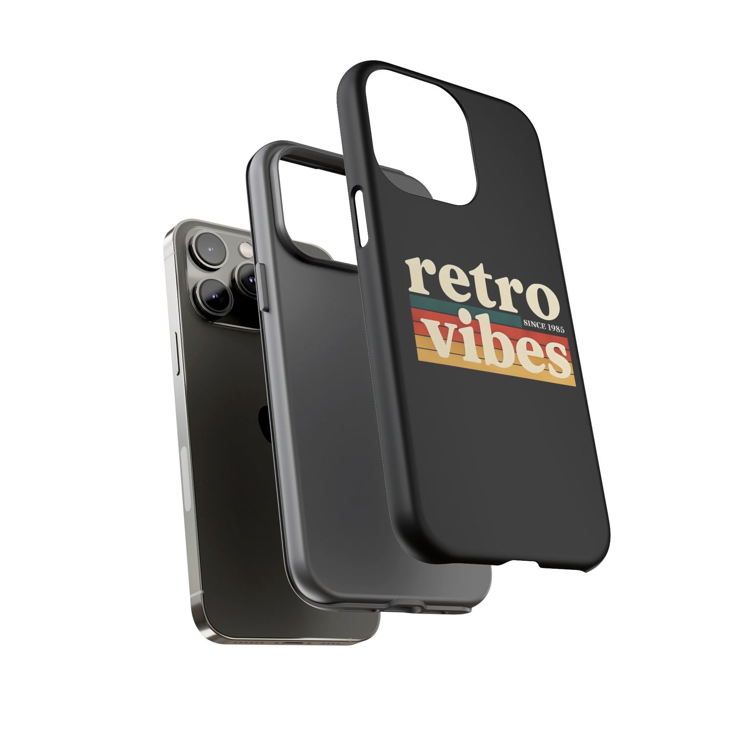Retro Vibes Phone Case, Tough Phone Cover, Vintage Style Case, Gift for Music Lovers, Retro Aesthetic Accessory