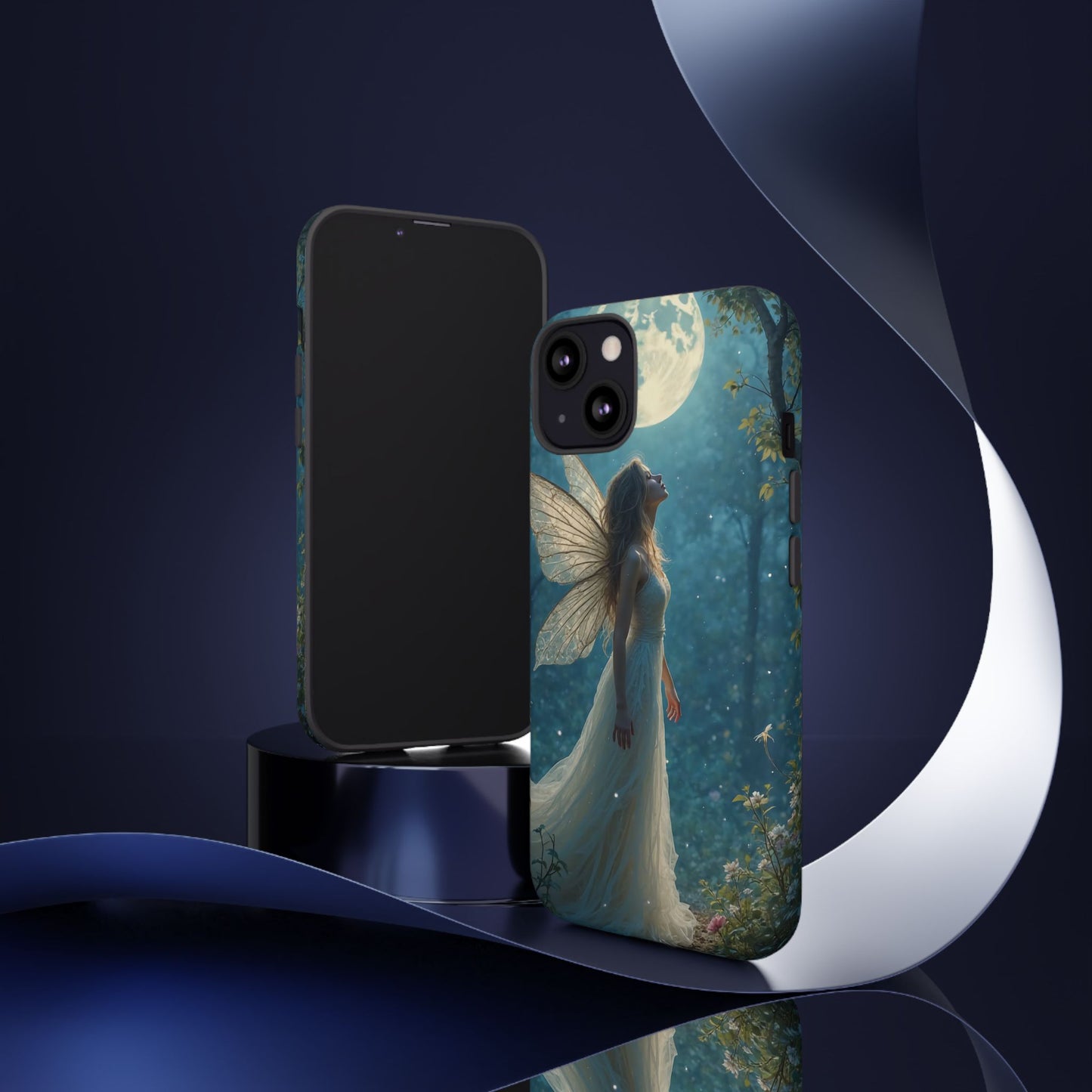 Fairy Moon Phone Case | Tough Cases for Nature Lovers, Fantasy Gift, Boho Phone Accessory, Ethereal Aesthetic, Magical Design