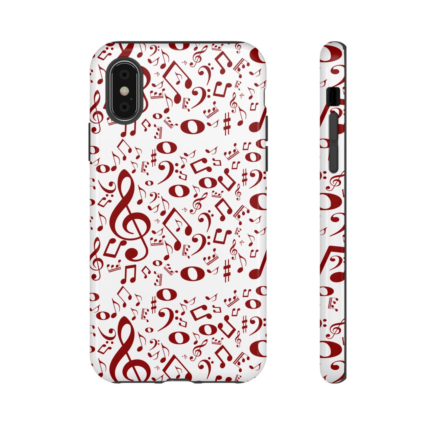 Musical Note Phone Case, Tough iPhone Cover, Gift for Musicians, Customizable, Music Lover's Accessory, Durable Phone Protection