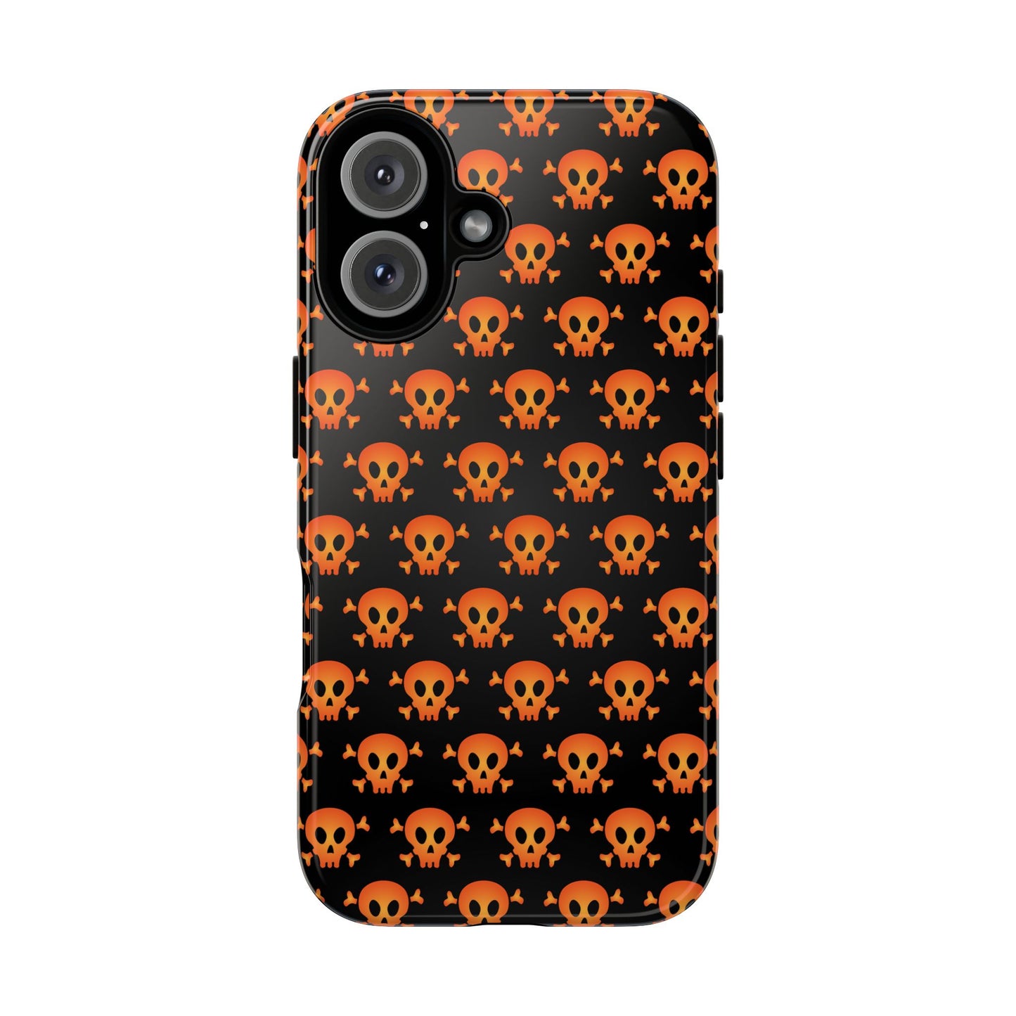 Halloween Skull Phone Case, Spooky Mobile Cover, Trick or Treat Accessory, Goth Gift, Skull Pattern Design