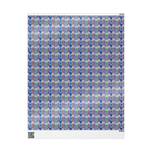 Musical Note Wrapping Paper, Fun Gift Wrap for Music Lovers, Birthday