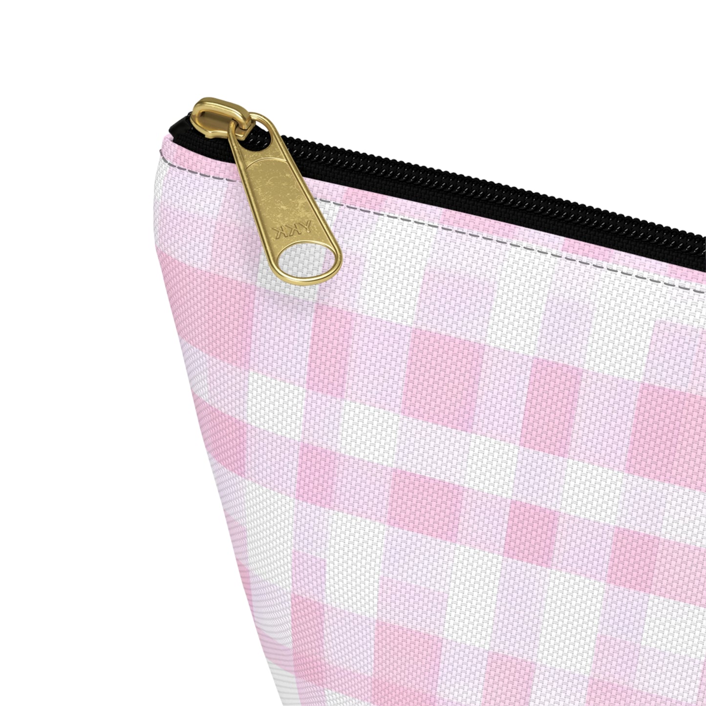 Chic Pink Plaid Accessory Pouch | Makeup Bag, Travel Organizer, Toiletry Case, Gift for Her, Cute Storage Solution