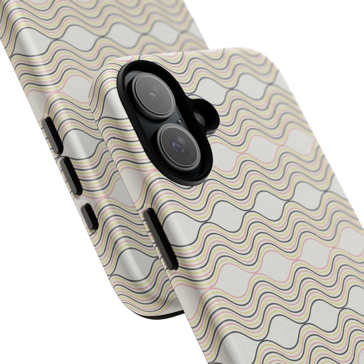 Stylish Phone Case for Tough Protection, Wavy Design, Chic Accessory, Gift for Her, Trendy Tech, Holiday Gift Idea