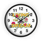 Living the Dream Floral Wall Clock, Boho Home Decor, Motivational Gift, Office Clock, Unique Wall Art