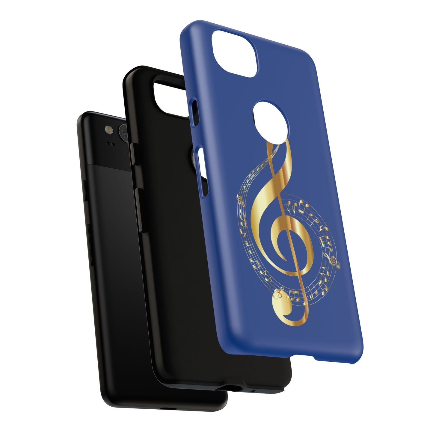 Tough Cases Blue and Gold Musical Note