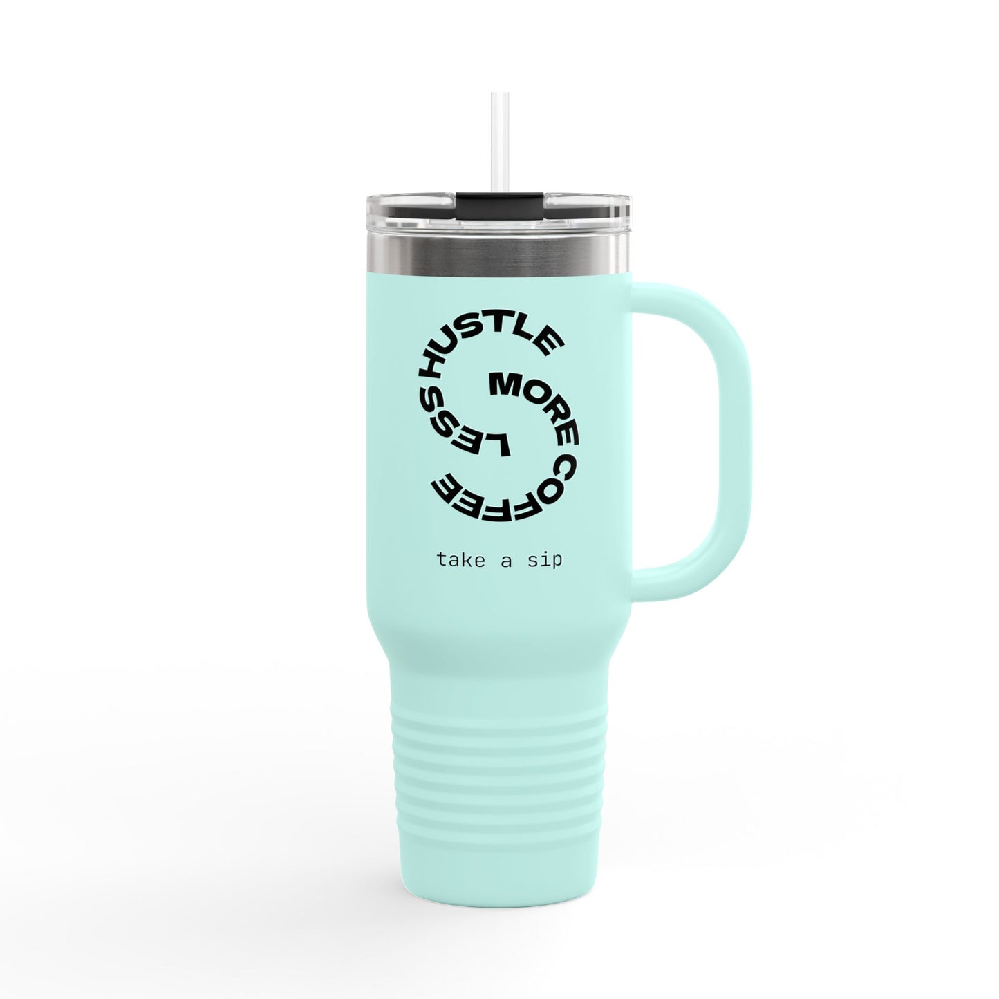 Motivational Insulated Travel Mug for Coffee Lovers, 40oz Coffee Tumbler, Perfect for Work and Travel, Gift for Her