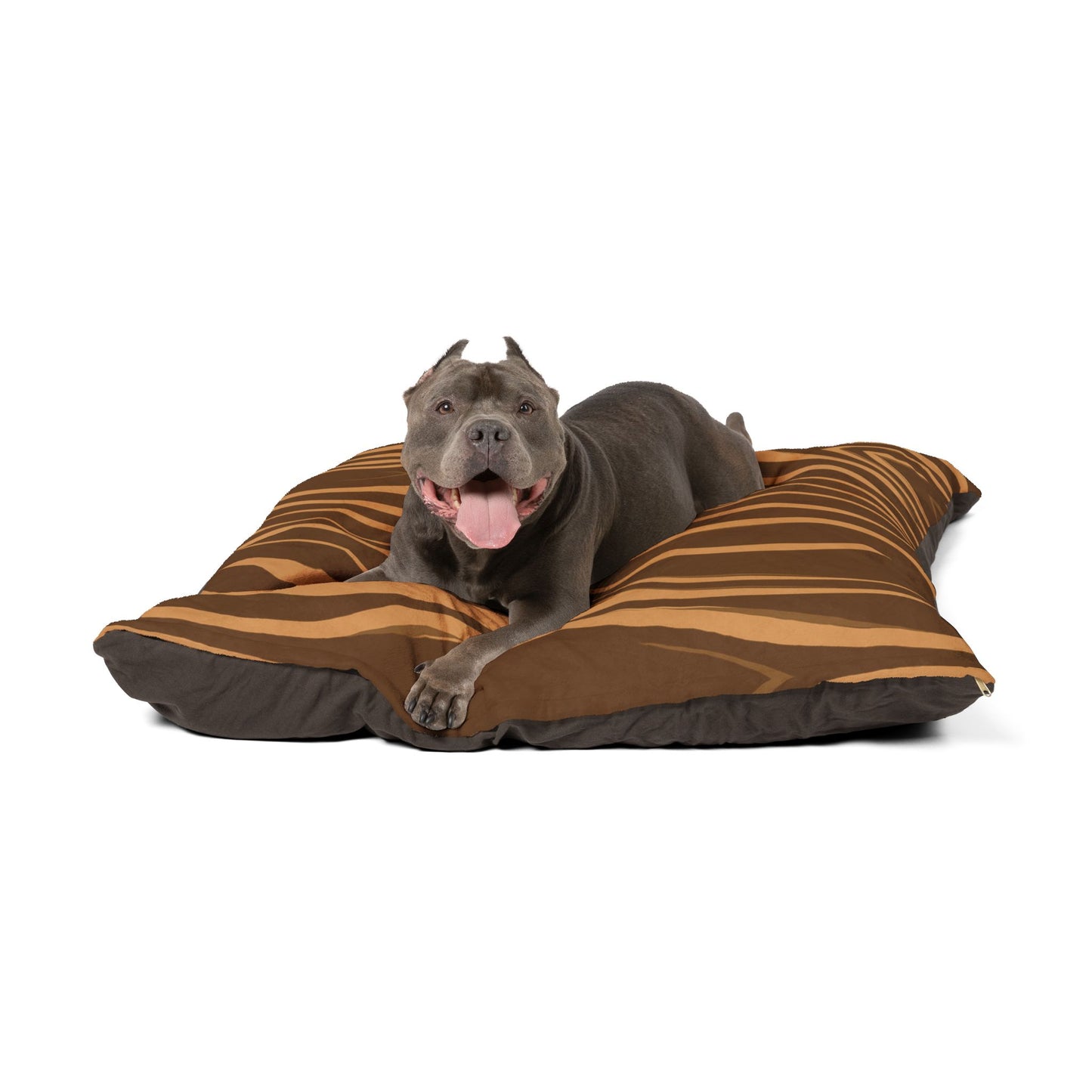 Cozy Pet Bed for Dogs & Cats - Stylish Wood Grain Pattern, Pet Cushion, Dog Bed, Cat Bed, Pet Gifts, Home Decor