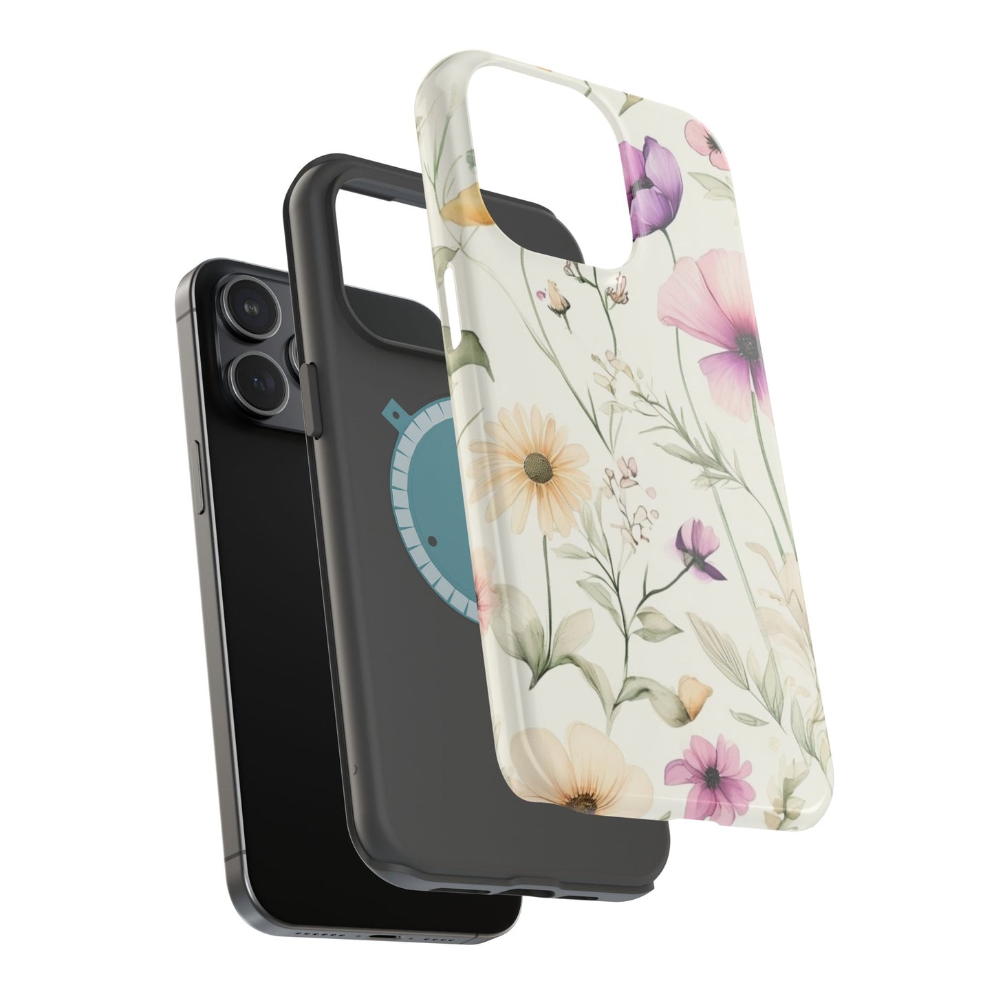 Floral Watercolor Magnetic Impact-Resistant Phone Case