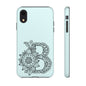 Personalized Tough Phone Case- Letter B, Floral Monogram Cell Phone Cover, Custom Protective Case, Unique Gift, Birthday, Graduation