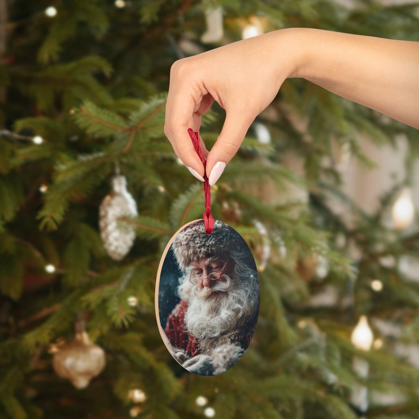 Wooden Ornaments - Santa