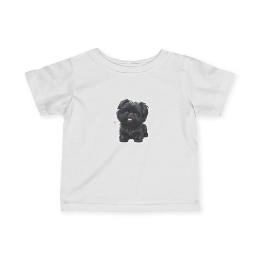 Cute Puppy Infant T-Shirt | Adorable Baby Tee for Dog Lovers | Perfect for Newborns, Birthdays, Baby Showers, Photo Ops