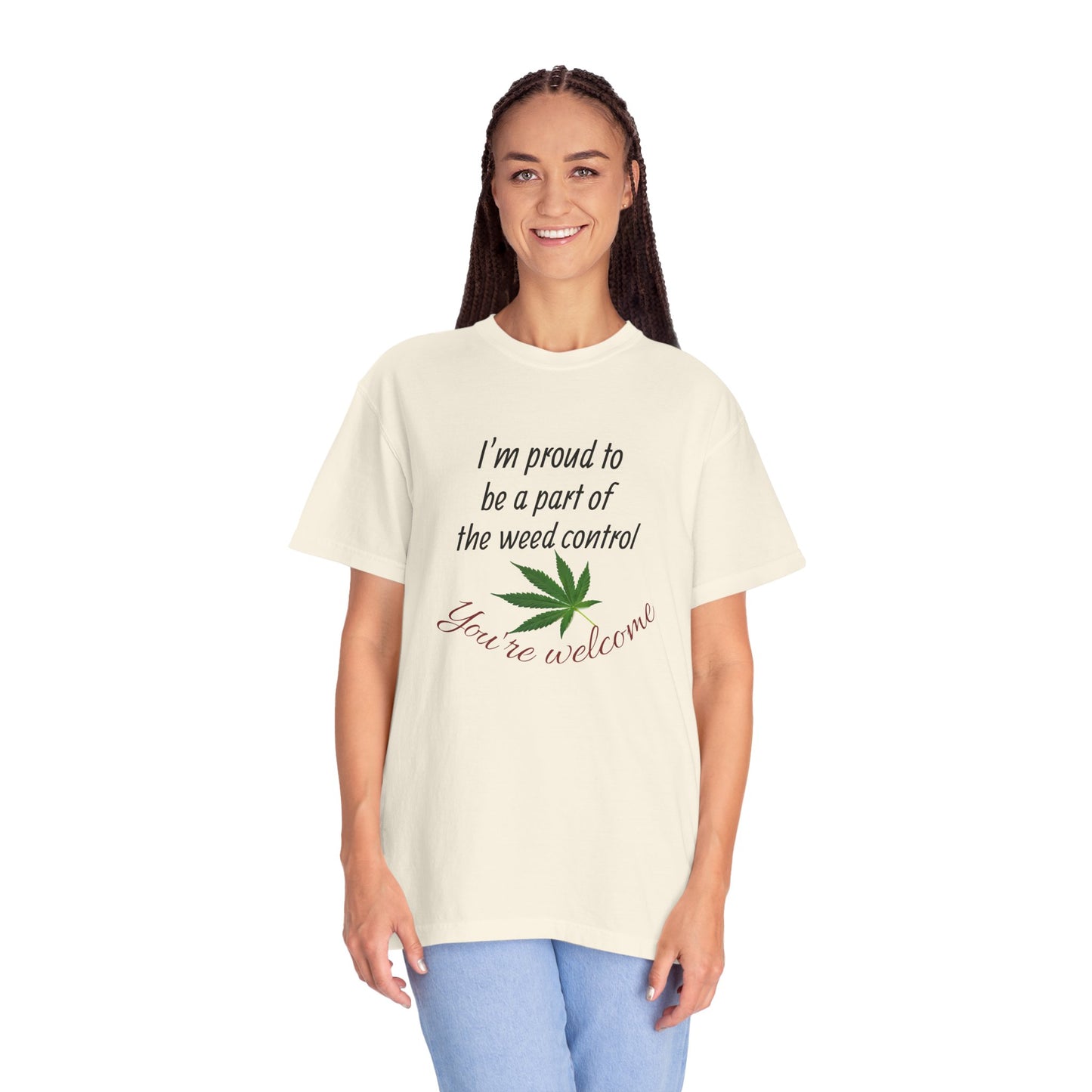 Proud Weed Control Unisex T-shirt, Cannabis Enthusiast Gift, Stoner Humor Tee, Eco-Friendly Apparel, Perfect for 420 Celebrations