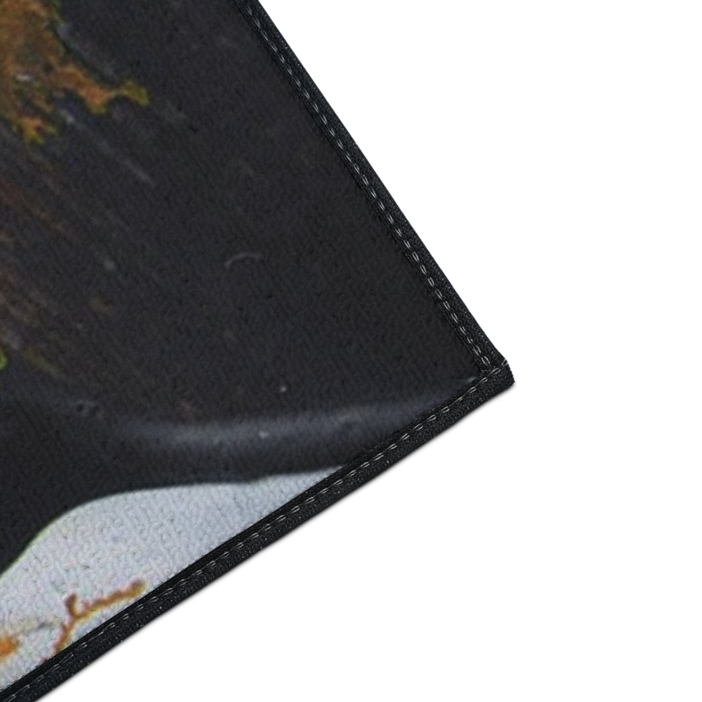 Abstract Amber Splash Heavy Duty Floor Mat