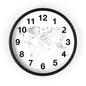 World Map Wall Clock, Unique Home Decor, Travel Enthusiast Gift, Modern Timepiece, Educational Wall Art