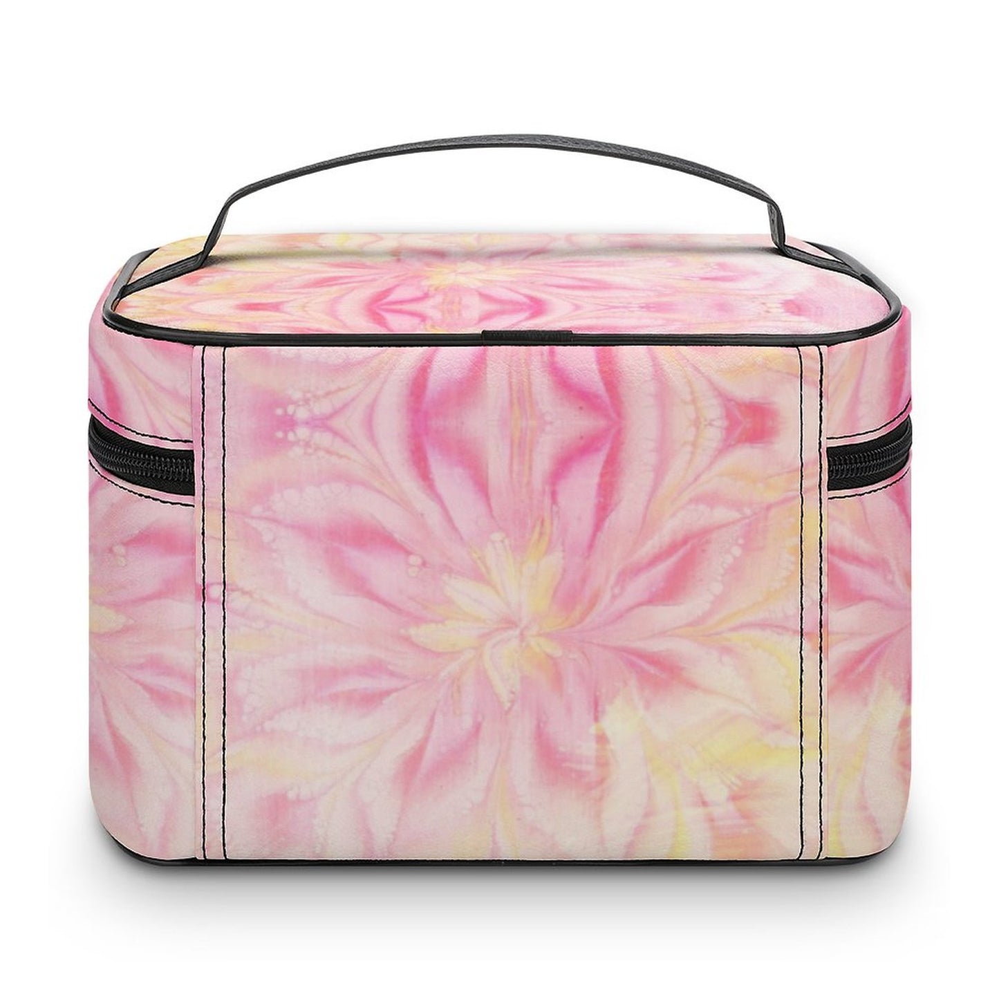 Make-up bag with Lychee pattern PU material