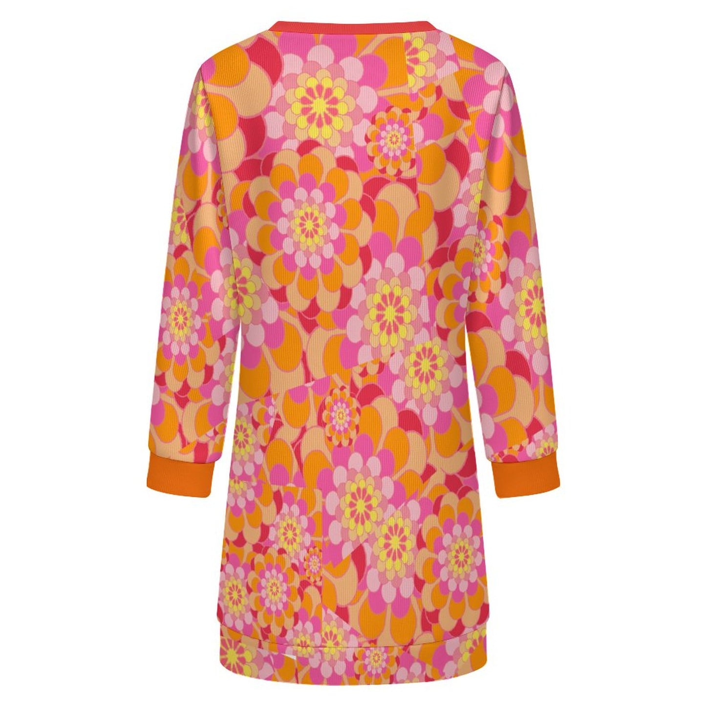 Women's Long Sleeve Sweater Dress Brillant Colors