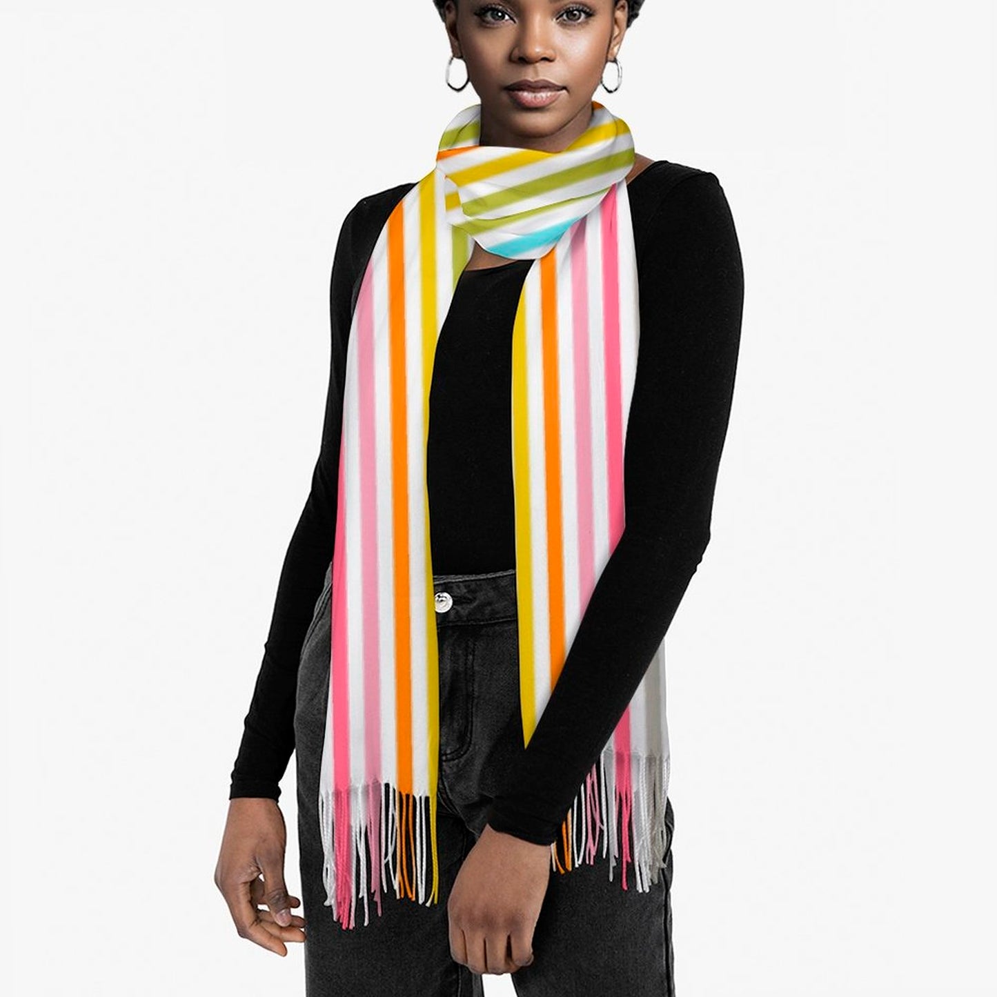 Cashmere-like Tassel Scarf