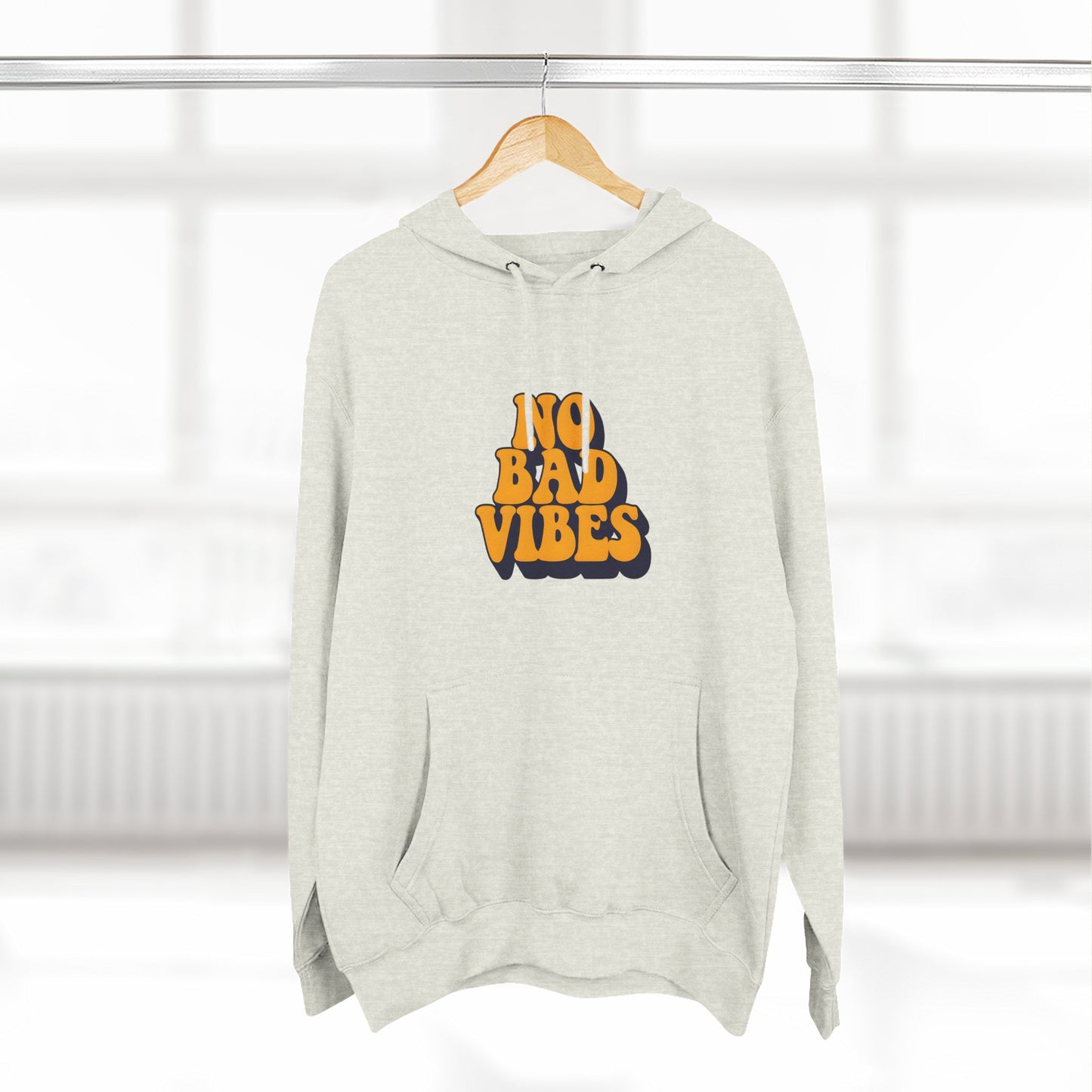 Good Vibes Only Fleece Hoodie for Positive Energy Lovers, Motivational Comfort, Chill Attire, Casual Wear, Gift for Friends