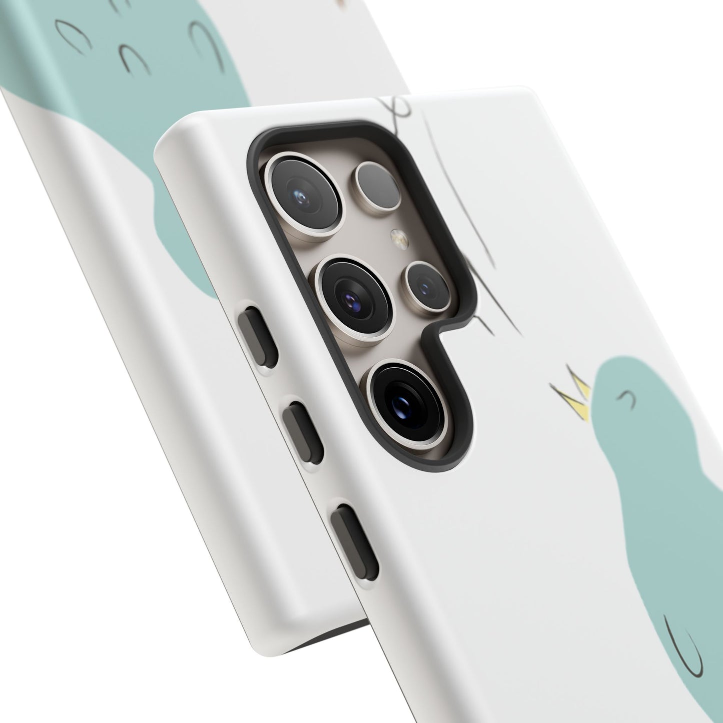 Birdsong Phone Case — Cute Blue Bird on Branch Protective Case